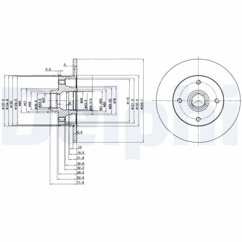 Disc frana DELPHI BG2389