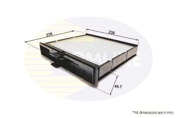 Filtru, aer habitaclu COMLINE EKF157
