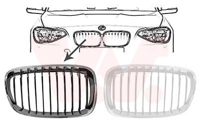 Grila radiator VAN WEZEL 0633516