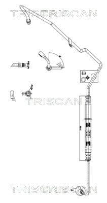 Furtun hidraulic, sistem de directie TRISCAN 8516 29053