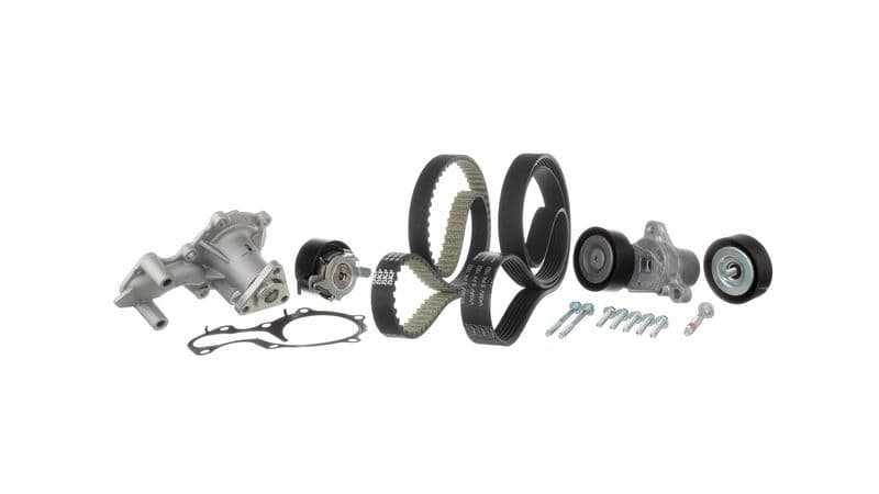 Pompă de apă + set curea dințată/trapezoidală SKF VKMC 14002