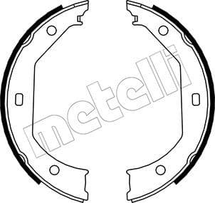 Set saboti frana, frana de mana METELLI 53-0017
