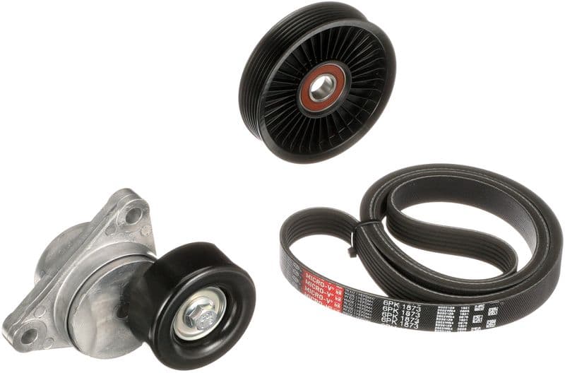Set curea transmisie cu caneluri GATES Micro-V® K026PK1873