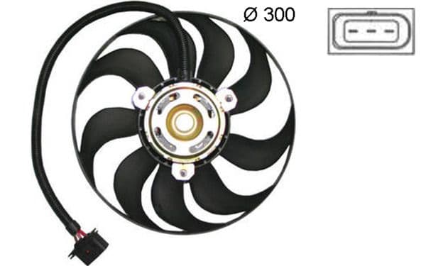 Ventilator, radiator MAHLE BEHR CFF 377 000S