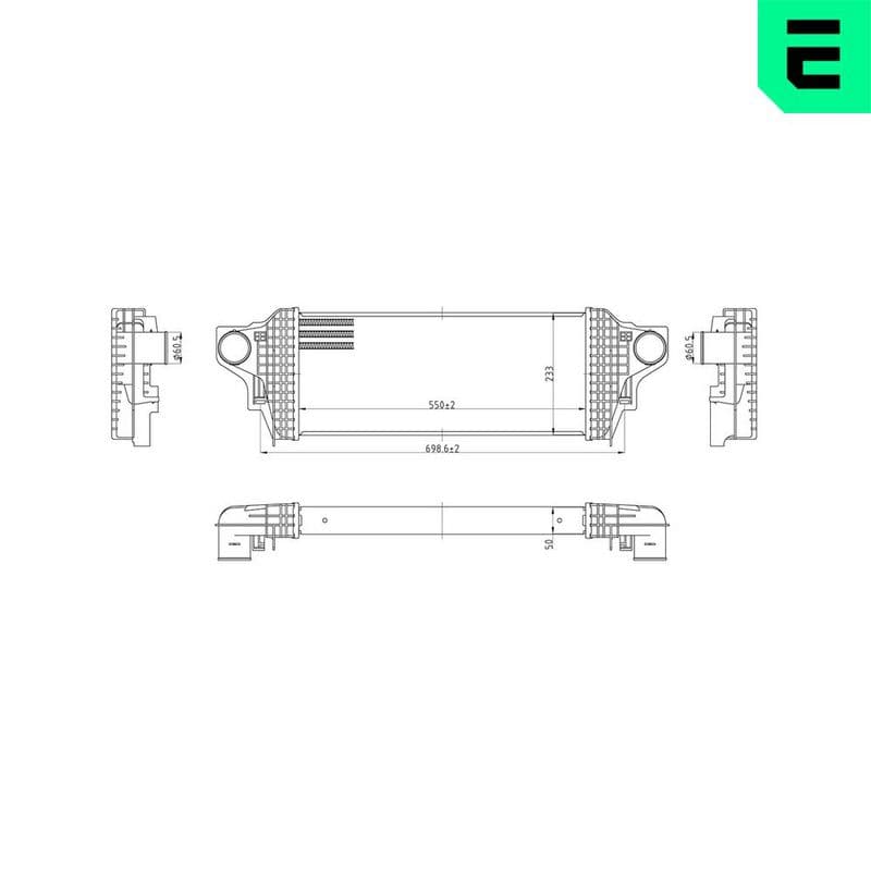 Intercooler, compresor ERA 672088