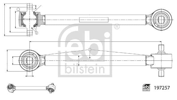 Brat, suspensie roata FEBI BILSTEIN 197257