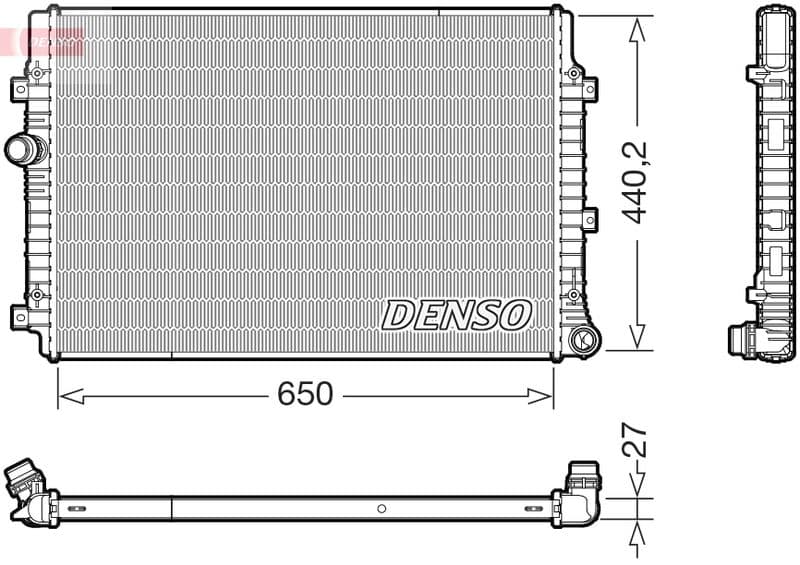 Radiator, racire motor DENSO DRM32059