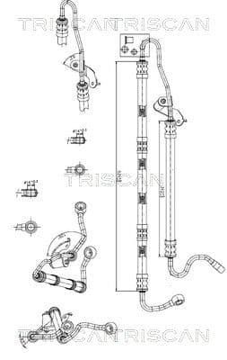 Furtun hidraulic, sistem de directie TRISCAN 8516 11026