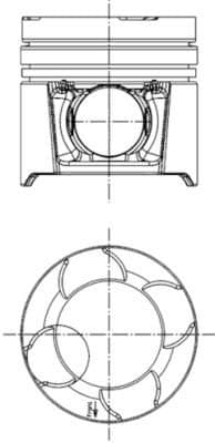 Piston KOLBENSCHMIDT 97458604