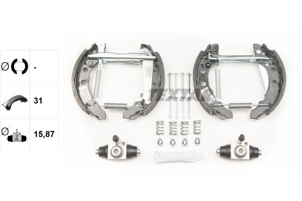 Set saboti frana TEXTAR Shoe Kit Pro 84018202