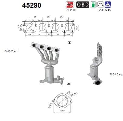 Catalizator AS-PL 45290
