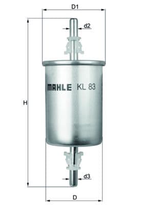 filtru combustibil MAHLE KL 83