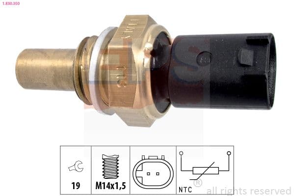 senzor,temperatura ulei EPS Made in Italy - OE Equivalent 1.830.350