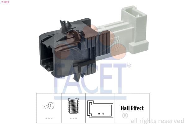 Comutator lumini frana FACET Made in Italy - OE Equivalent 7.1312