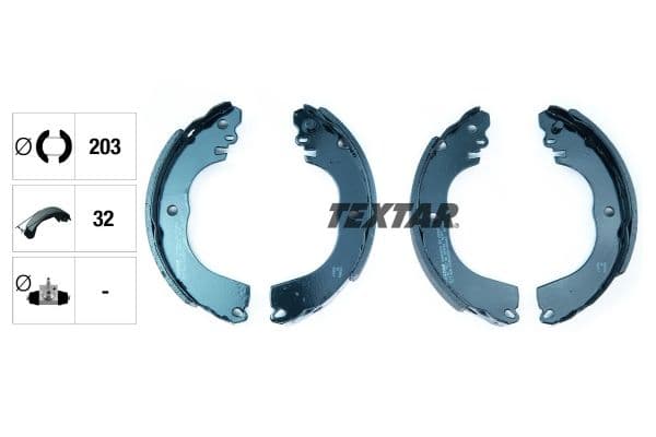 Set saboti frana TEXTAR 91082000