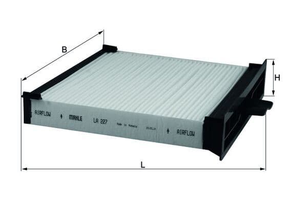 Filtru, aer habitaclu KNECHT LA 227