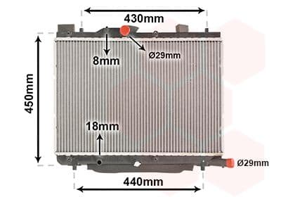 Radiator, racire motor VAN WEZEL 52002122