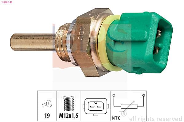 senzor,temperatura lichid de racire EPS Made in Italy - OE Equivalent 1.830.148