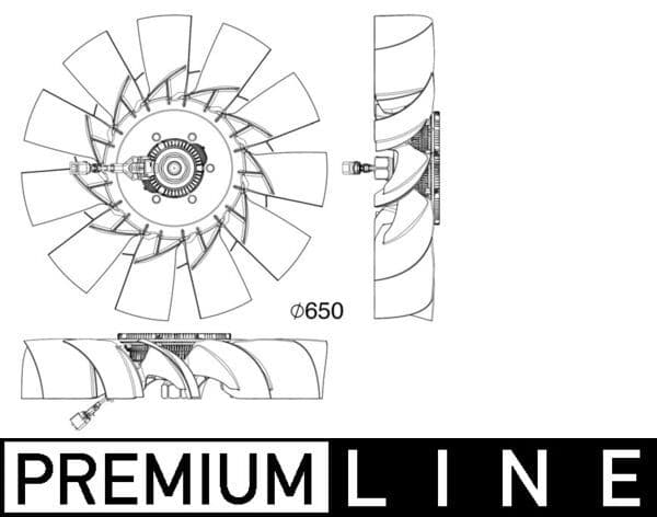 Ventilator, radiator MAHLE BEHR *** PREMIUM LINE *** CFF 507 000P