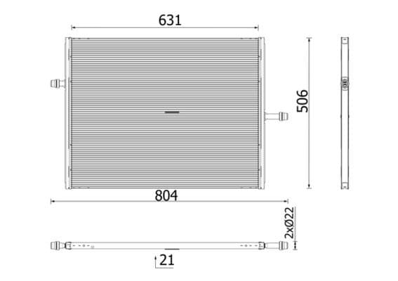 Radiator temperatura scazuta, intercooler MAHLE BEHR *** PREMIUM LINE *** CIR 40 000P