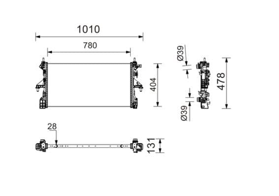Radiator, racire motor MAHLE CR 2106 000P