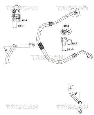 conducta presiune variabila,aer conditionat TRISCAN 9010 29102