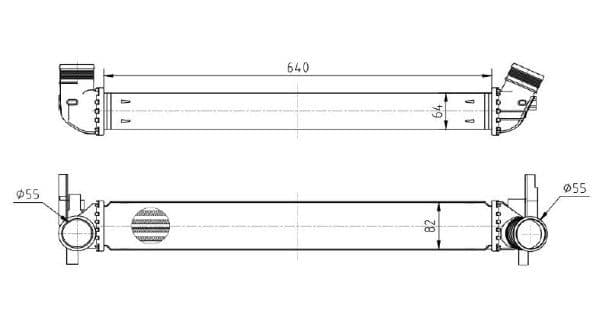 Intercooler, compresor MTR 13054411