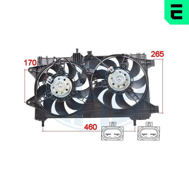 Ventilator, radiator ERA 352076