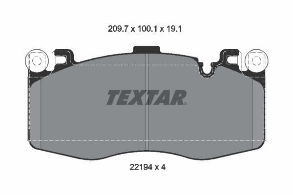 set placute frana,frana disc TEXTAR Q+ 2219401