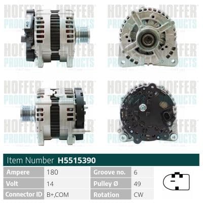 Generator / Alternator MEAT & DORIA H5515390