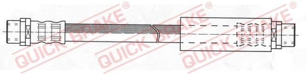 Furtun frana QUICK BRAKE 22.307