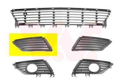 Grila ventilatie, bara protectie VAN WEZEL ** Equipart ** 3779592