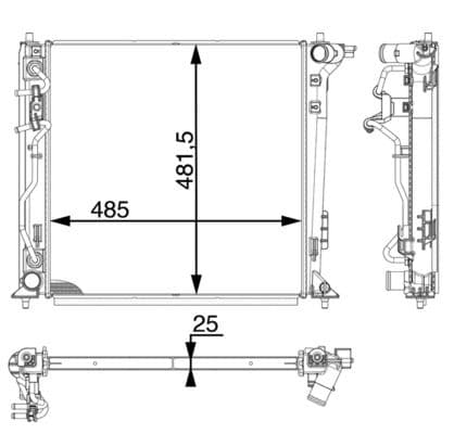 Radiator, racire motor MAHLE BEHR *** PREMIUM LINE *** CR 1979 000P