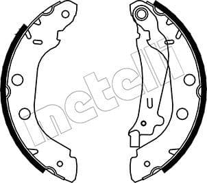 Set saboti frana METELLI 53-0354