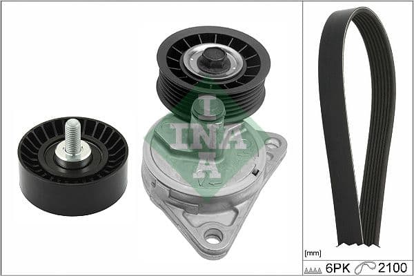 Set curea transmisie cu caneluri Schaeffler INA 529 0385 10