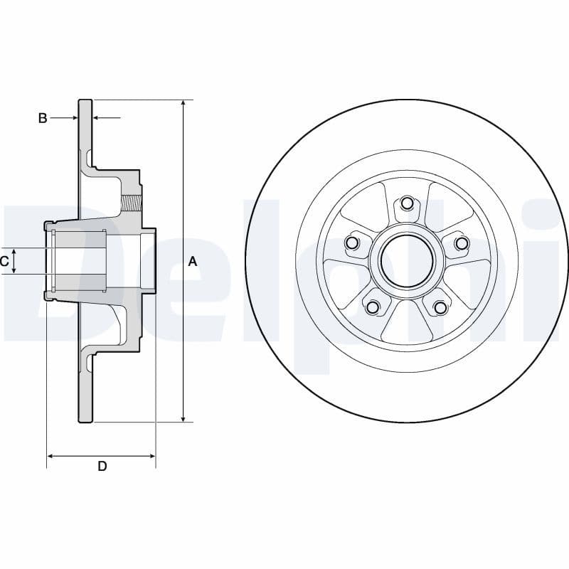 Disc frana DELPHI BG9136RS