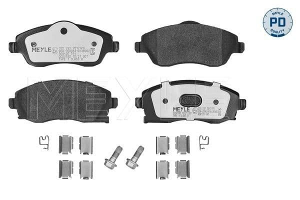 set placute frana,frana disc MEYLE -PD: Advanced performance and design. 025 232 2517/PD