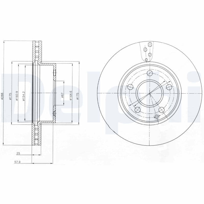 Disc frana DELPHI BG4227C