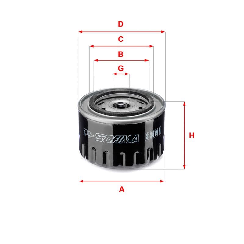 Filtru ulei SOFIMA S 3419 R