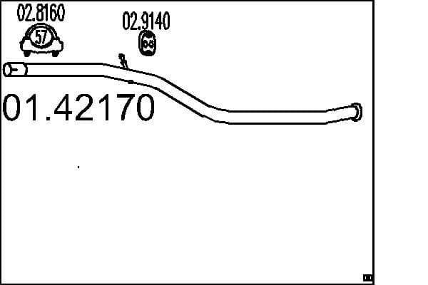 Racord evacuare MTS 01.42170