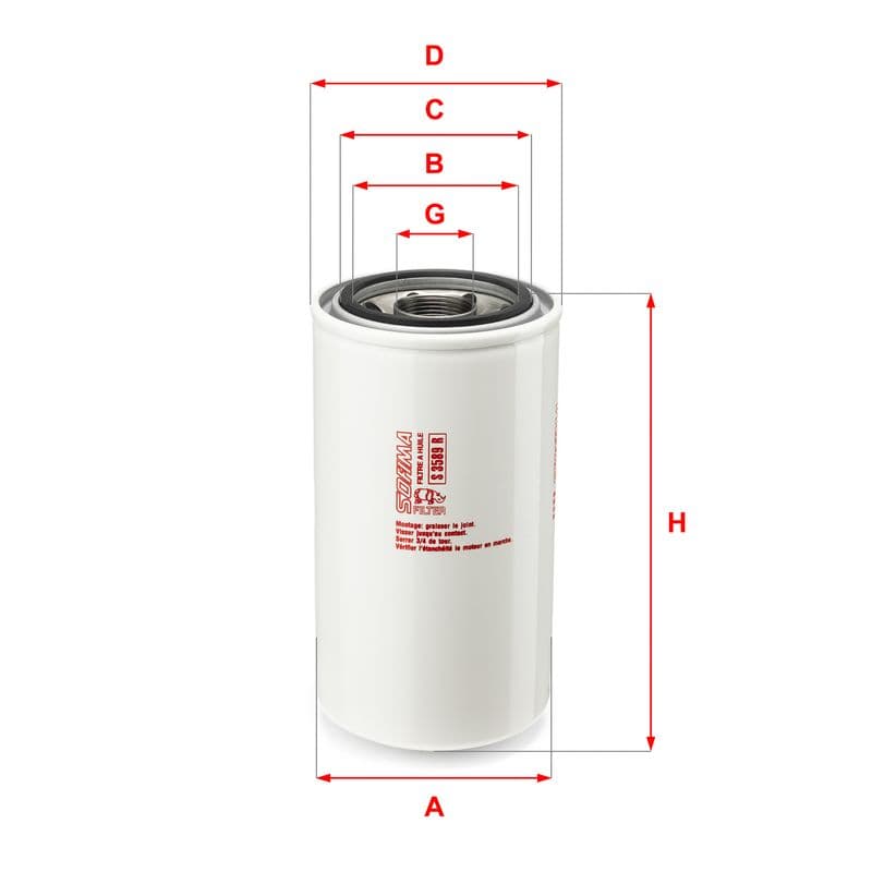 Filtru ulei SOFIMA S 3589 R