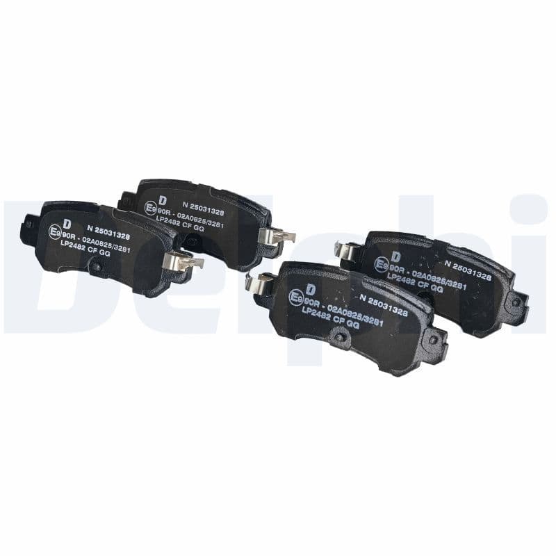 set placute frana,frana disc DELPHI LP2482