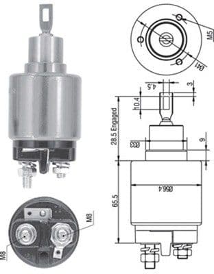 Solenoid, electromotor MAGNETI MARELLI 940113050128