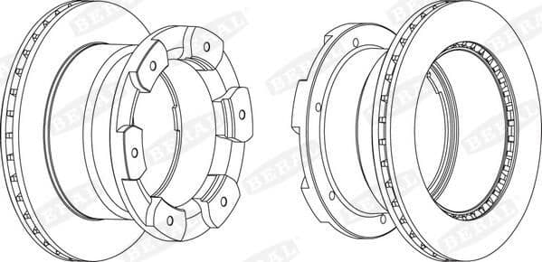 Disc frana BERAL BCR332A