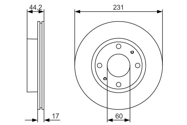 Disc frana BOSCH 0 986 479 R23