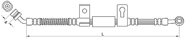 Furtun frana METZGER AUTOTEILE 4110830