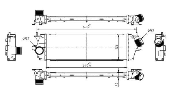Intercooler, compresor MTR 13054432