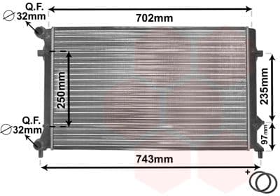 Radiator, racire motor VAN WEZEL 58002204
