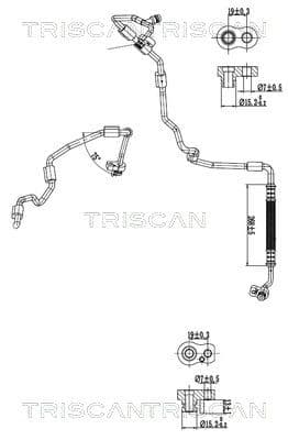 conducta presiune variabila,aer conditionat TRISCAN 9010 29073