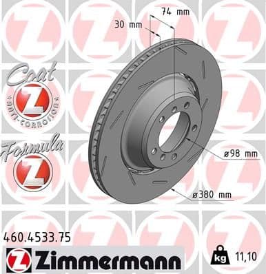 Disc frana ZIMMERMANN FORMULA Z 460.4533.75